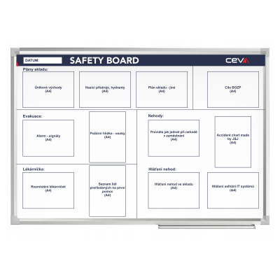 SAFETY board – 2, 150 x 100 cm