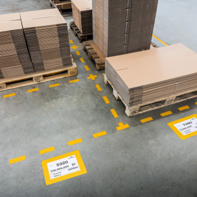 self-adhesive floor sign A4, 10 pcs