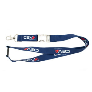 two side sublimation lanyard with metal buckle