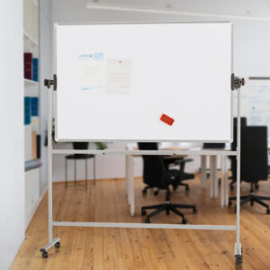 Dry-wipe magnetic board mobile 150x100cm