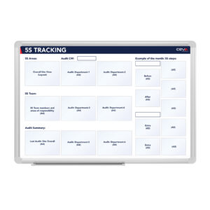5S TRACKING board, 150 x 100 cm