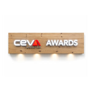 CEVA Awards board 200x40cm