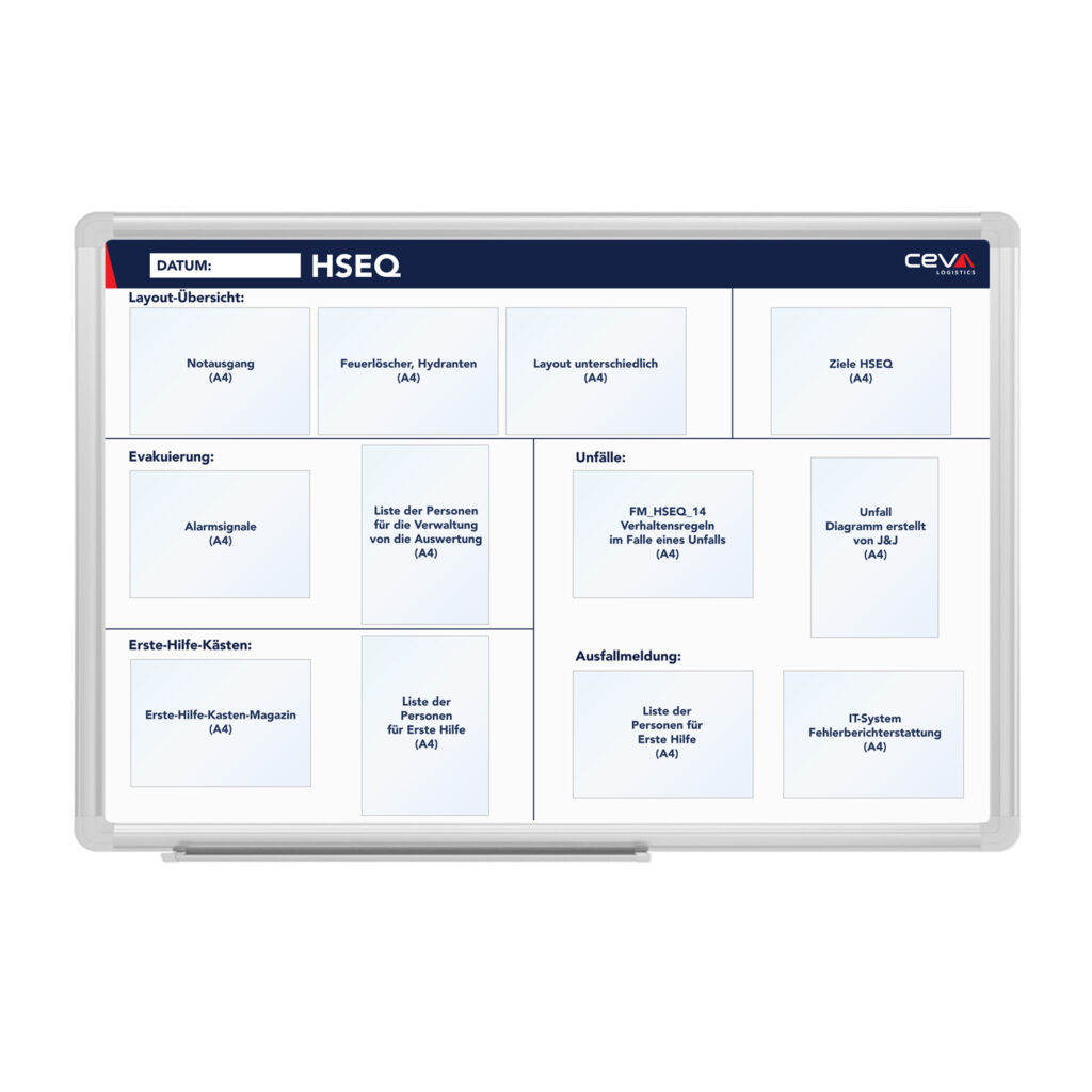HSEQ board – 2, 150 x 100 cm